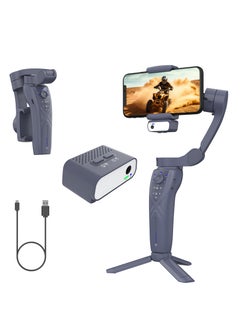 XQOOPS Gimbal Stabilizer for Smartphones, XQOOPS 3-Axis Auto Balance Handheld Phone Gimbal with Magnetic AI Active Tracking and Fill Light, Foldable Phone Stabilizer for Video Recording for iPhone& Android  - Image 1