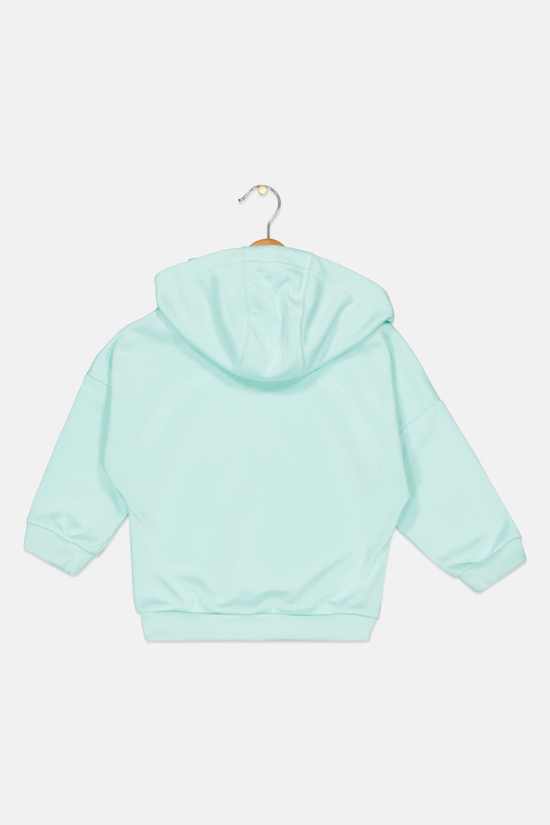 Adidas Adidas x Lego Kids Boys Hooded Solid Long Sleeve Sweatshirt, Aqua Blue - Image 2