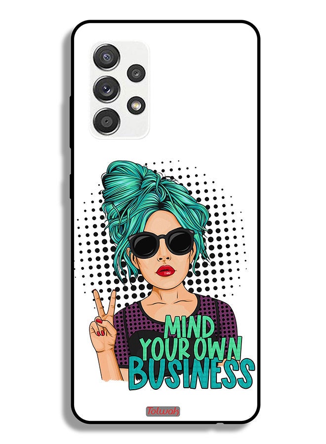 Tolwak Samsung Galaxy A32 5G Protective Case Cover Mind Your Own Business - Image 1