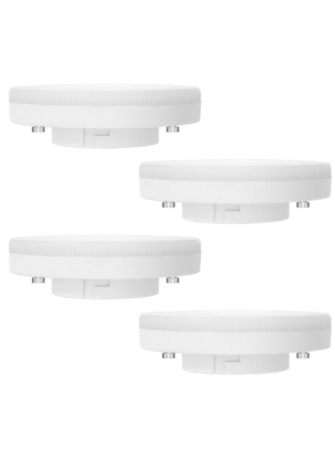 Generic - GX53 LED Bulb 7W Cool White 6000K, Replace 50W GX53 Halogen or GX53 CFL, 665LM, AC 220V, 120° Beam Angle, Non Dimmable, Energy Saving, Puck Light, Under Cabinet Lighting for Kitchen, 4 Pack - Image 1