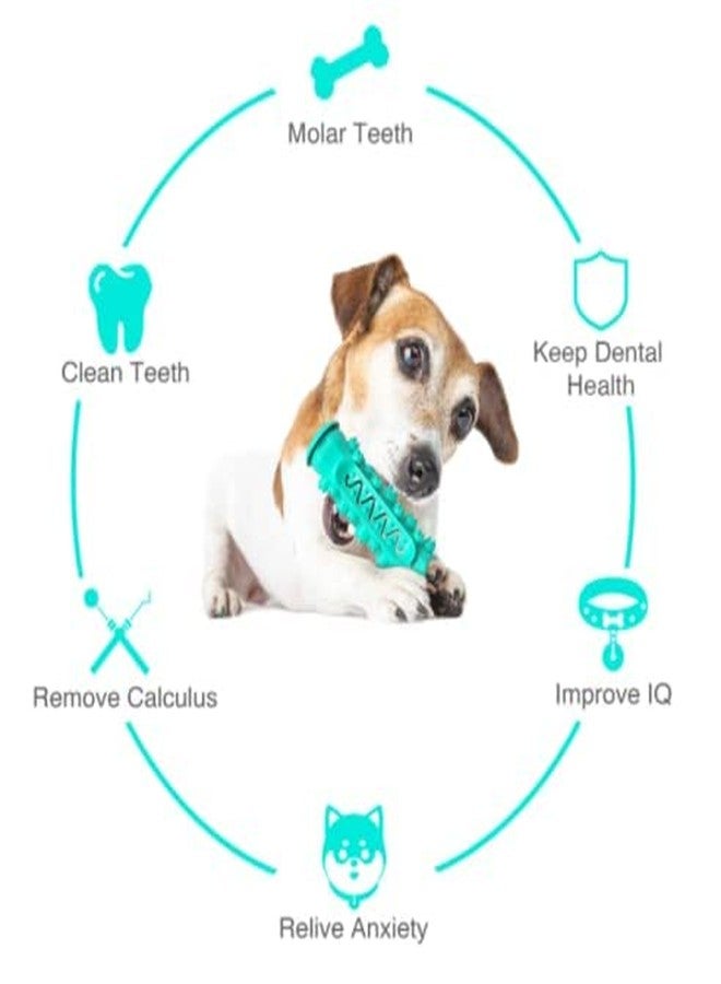 Pups&Pets Pet Oral Toothbrush Rubber Bone Chew Treat Dispenser Toy Ideal for Teeth Cleaning and Playing Aggressive Chewers Dogs and Puppies (Multicolor) - Image 3
