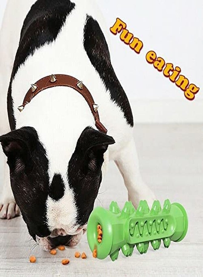 Pups&Pets Pet Oral Toothbrush Rubber Bone Chew Treat Dispenser Toy Ideal for Teeth Cleaning and Playing Aggressive Chewers Dogs and Puppies (Multicolor) - Image 2