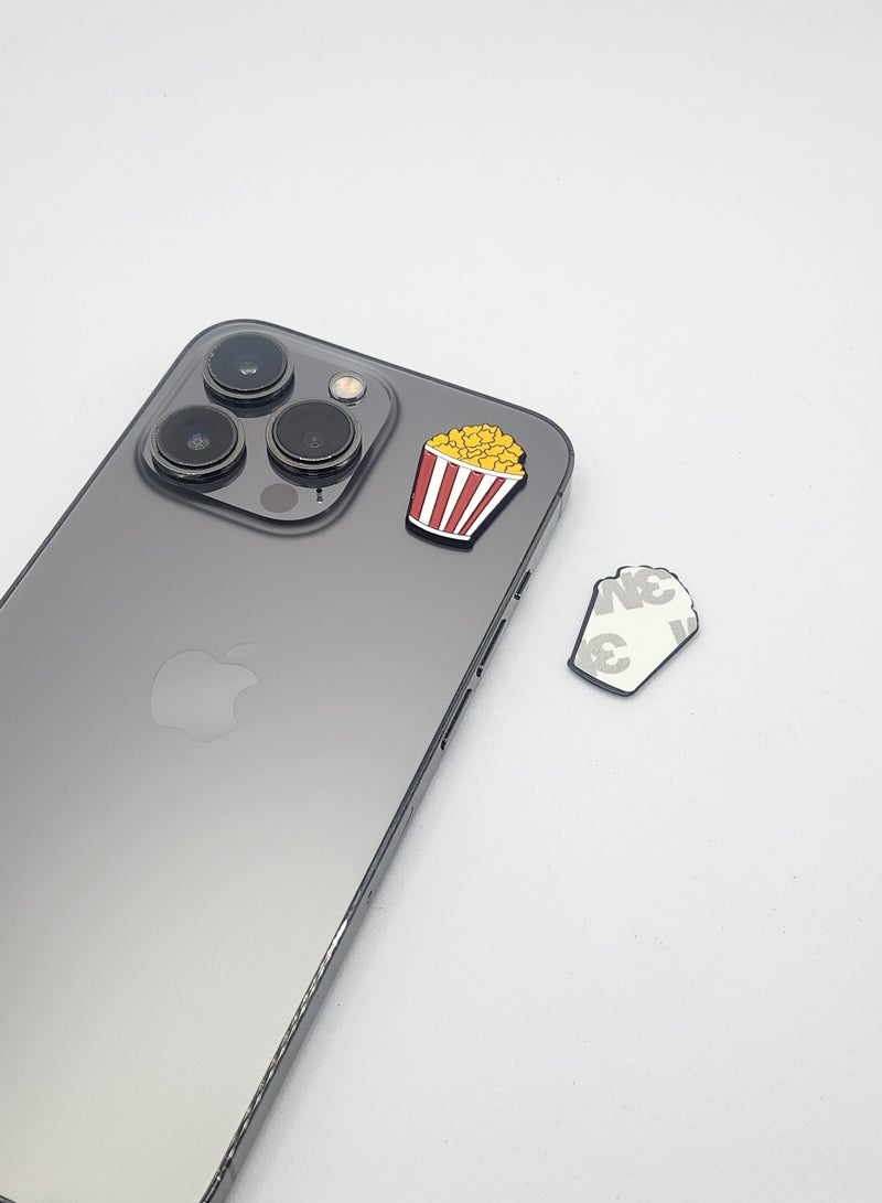 اكنور ملصق دلو الفشار - تصميم كرتوني مرح، لاصق زخرفي لأجهزة الكمبيوتر المحمولة أو الدفاتر أو الجدران - Image 3