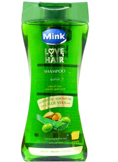 Mink Mink Shampoo With Olive Almond Oil& Aloe vera 400Ml  - Image 2