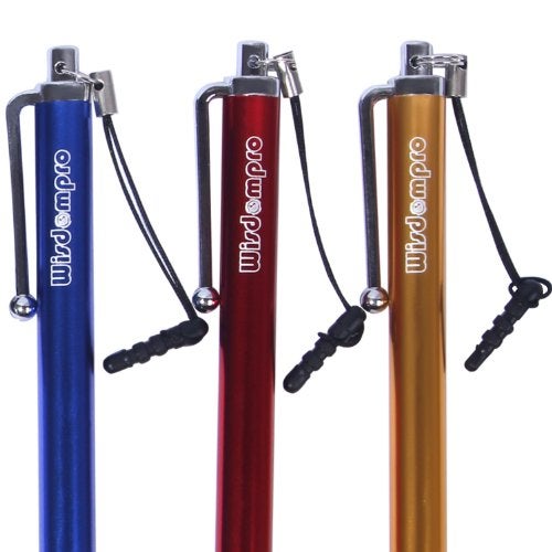 Wisdompro Stylus Pens for Touch Screens, 9 Pack of Universal Microfiber Tip Stylus with Lanyard Tether for iPad, for Tablet, for iPhone, for Samsung and All Touchsreen Devices - 9 Color - Image 5