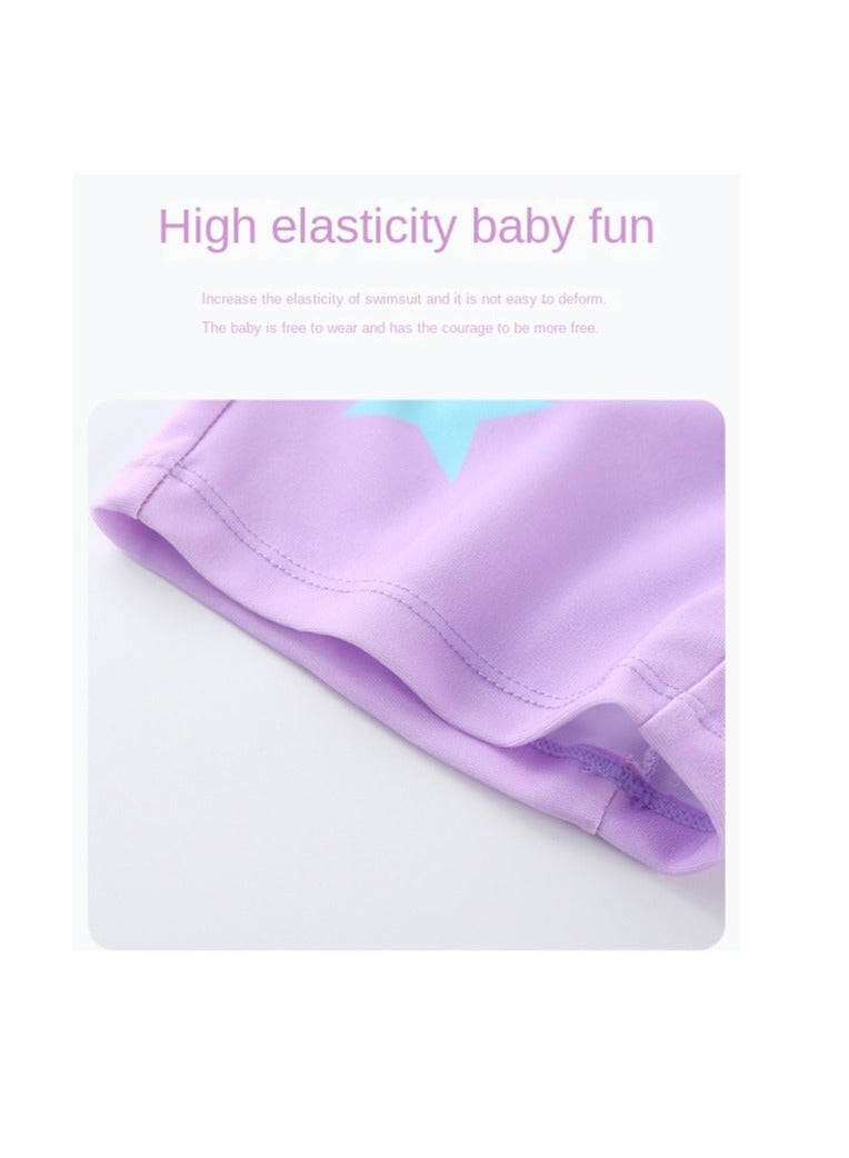 YD Long Sleeved Beach Sunscreen Children's One Piece Swimsuit - Image 4