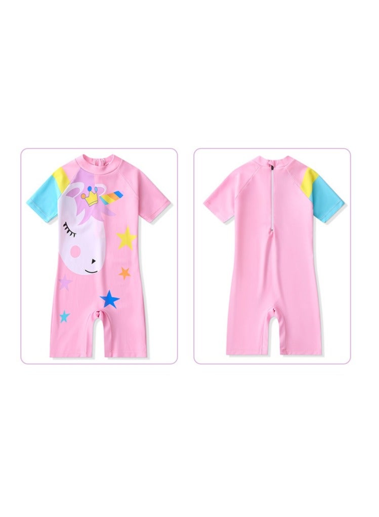 YD Long Sleeved Beach Sunscreen Children's One Piece Swimsuit - Image 2