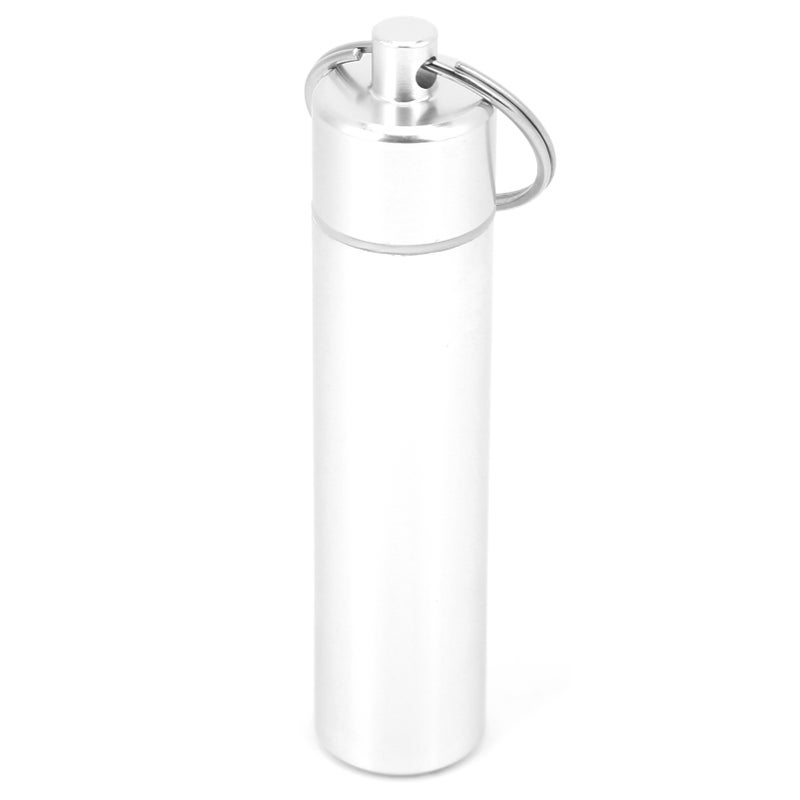 Mini Pill Box Aluminum Alloy Waterproof Keychain Pill Holder Organizer for Outdoors - Image 5