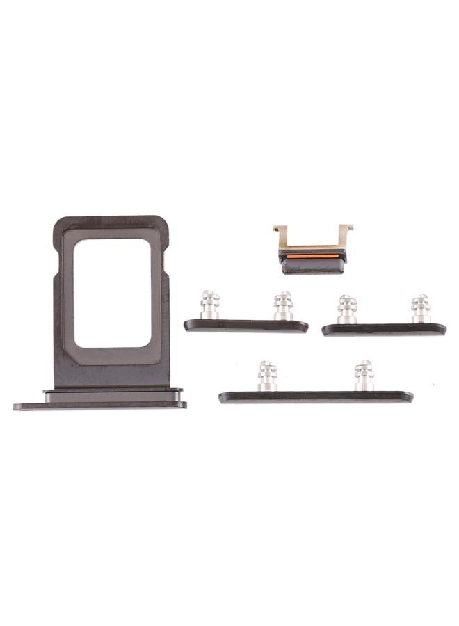 erorex SIM Card Tray + SIM Card Tray + Side Key for iPhone 11 Pro Max / 11 Pro(Black) - Image 2