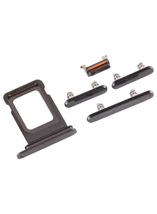 erorex SIM Card Tray + SIM Card Tray + Side Key for iPhone 11 Pro Max / 11 Pro(Black) - Image 3