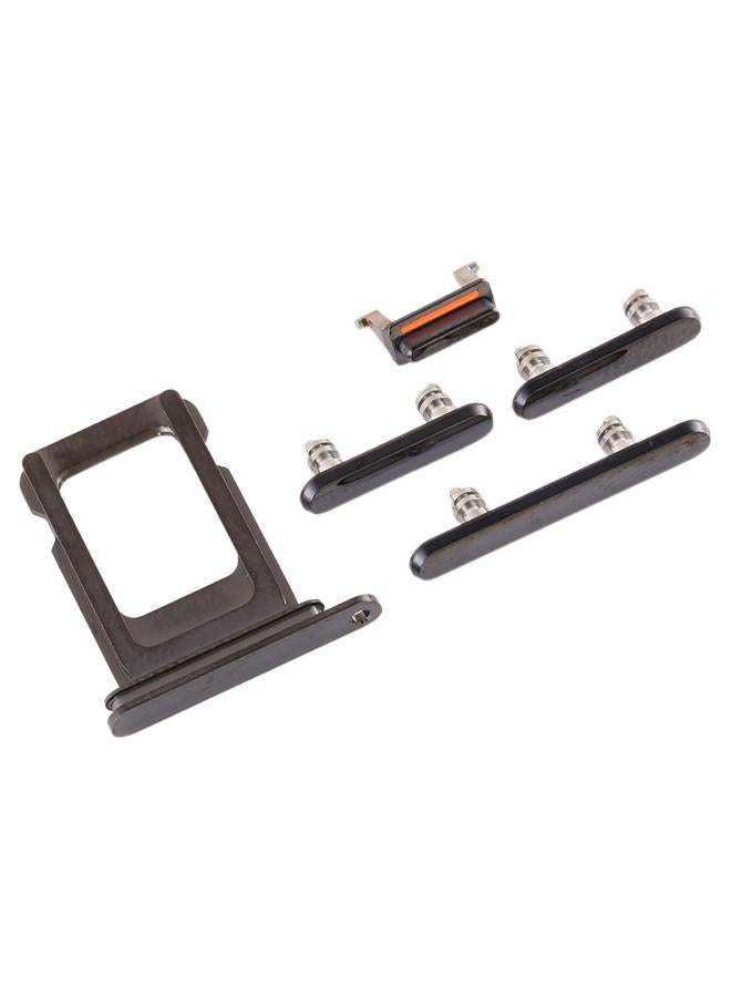 erorex SIM Card Tray + SIM Card Tray + Side Key for iPhone 11 Pro Max / 11 Pro(Black) - Image 4