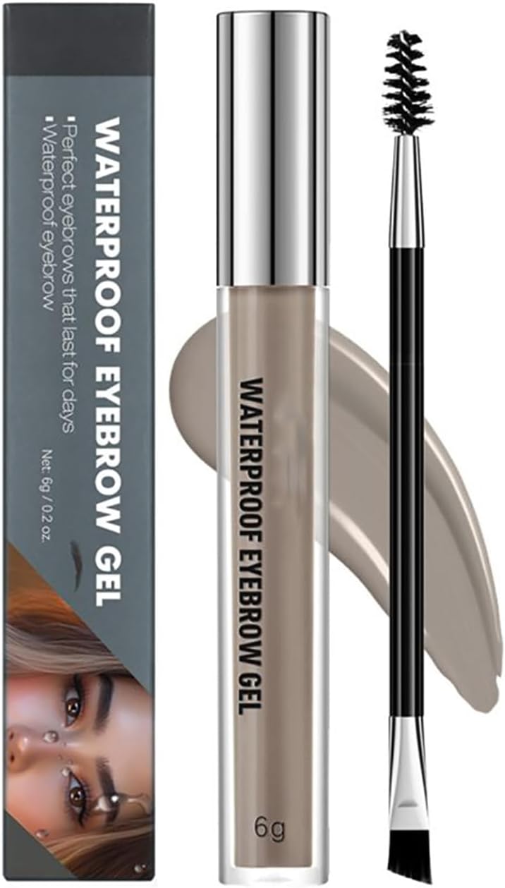 lucoss Eyebrow Gel Waterproof Eyebrow Gel Eye brow Tattoo for All Skin Types Smoky Grey