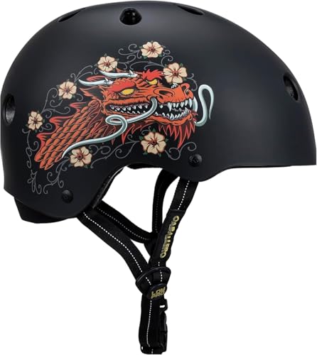 ProTec Low PRO Triple Certified Helmet Ideal for Skateboarding Bicycling BMX and Roller Skating - Image 1