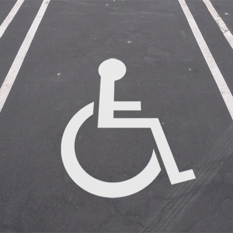 HY-KO Products PLS-60 Handicap Parking Lot Stencil, 48" x 48" - Image 4