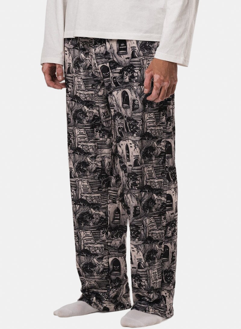 In Your Shoe Ghost Town Fluffy Pyjama Pants - Image 4