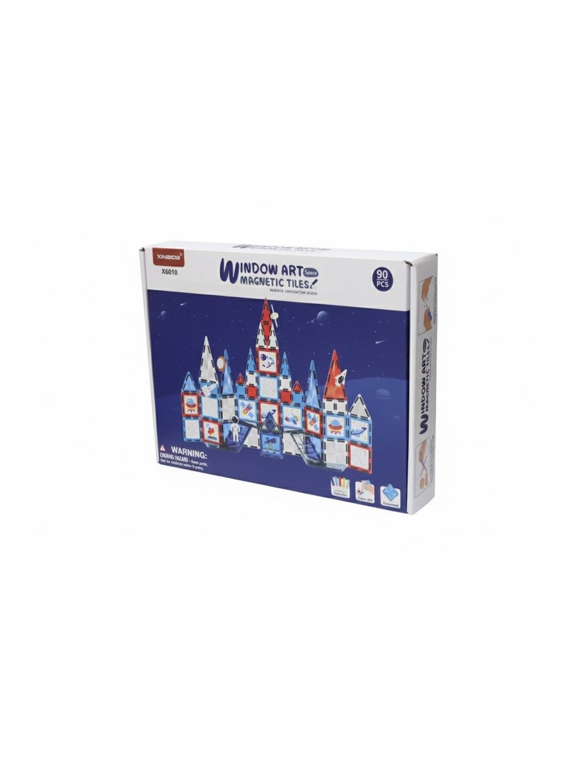Xinbida Window Art Magnetic Blocks 90-Pcs X6010 - Image 2