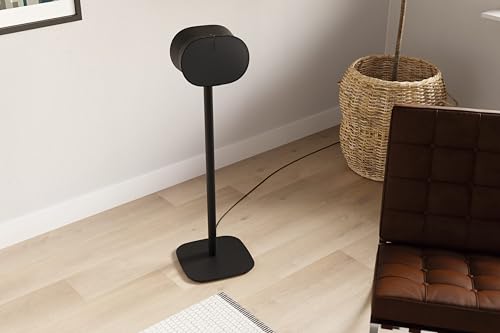 Vogel's Vogels SFS 4133 Speaker Floor Stand for Sonos ERA 300 Cable Inlay System Height 323 inch 82 cm Exceptionally Stable Black 1 Floor Stand - Image 3