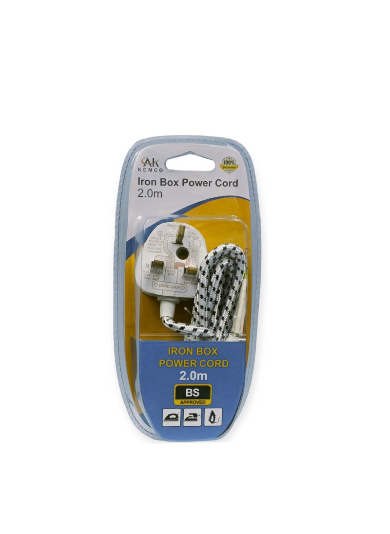 AK KEMCO - Power Cord for Iron Box 2 meter - Image 1