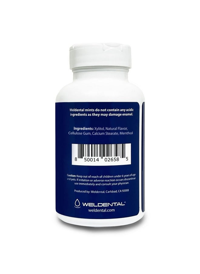 WELdental - Xylitol Mints 300 Tablets, Cool Mint Flavor, Xylitol Increases Saliva Production, Helps Moisten Dry Mouth - Image 1