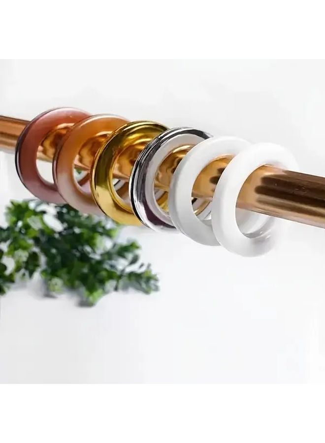 Bright Golden Plastic O Rings 5pcs For Blinds Shower Doors Noise Reducing Corrosion Resistant - Image 3