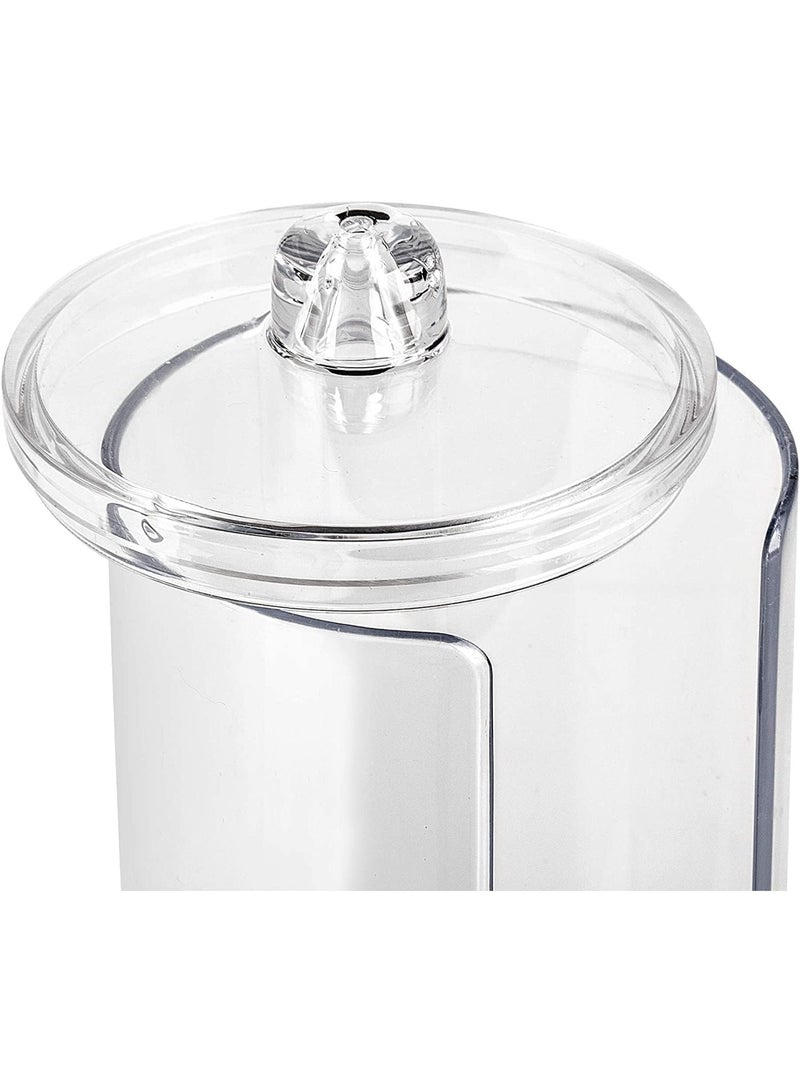 طقم منظمات الأكريليك الشفاف (3 قطع) – حامل أعواد قطن، وسادات قطنية، وكرات التجميل بتصميم عصري وأنيق - Image 3