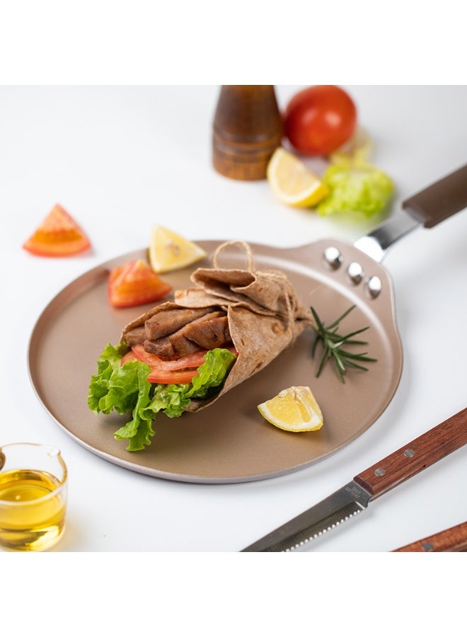 شيف ميد قالب كريب 8 إنش غير لاصق تصميم مثالي لتحضير الكريب والفطائر الرقيقة – توزيع حرارة متساوٍ، متين وسهل التنظيف للاستخدام المنزلي والمطابخ الاحترافية - Image 4