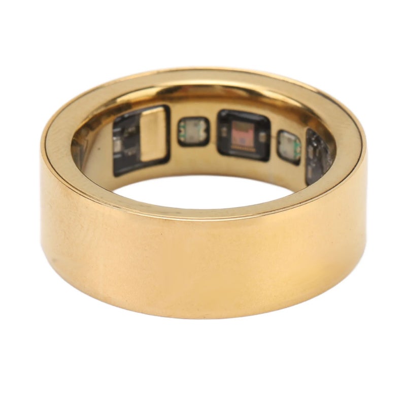 Health Care Smart Rings Sports Ring Fitness Tracker Intelligent Sleep Monitoring Step Body Temperature Monitor Shake to Take Photos IPX8 Waterproof with 350mAh Charging Case - Image 1