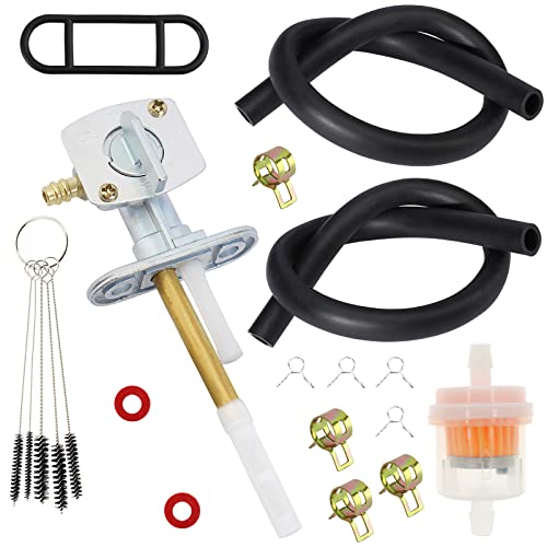 SOAJEE Fuel Gas Petcock Valve Tank Switch Compatible with Suzuki ATV Quadsport LT 80 LT80 Z250 Z400 LTZ250 LTZ400 Quadrunner 160 250 LT160 LT160E LTF160 LTF250 LTF250F Ozark 250 LTF250 DRZ125 DRZ350SE - Image 1