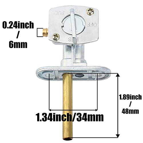 SOAJEE Fuel Gas Petcock Valve Tank Switch Compatible with Suzuki ATV Quadsport LT 80 LT80 Z250 Z400 LTZ250 LTZ400 Quadrunner 160 250 LT160 LT160E LTF160 LTF250 LTF250F Ozark 250 LTF250 DRZ125 DRZ350SE - Image 2