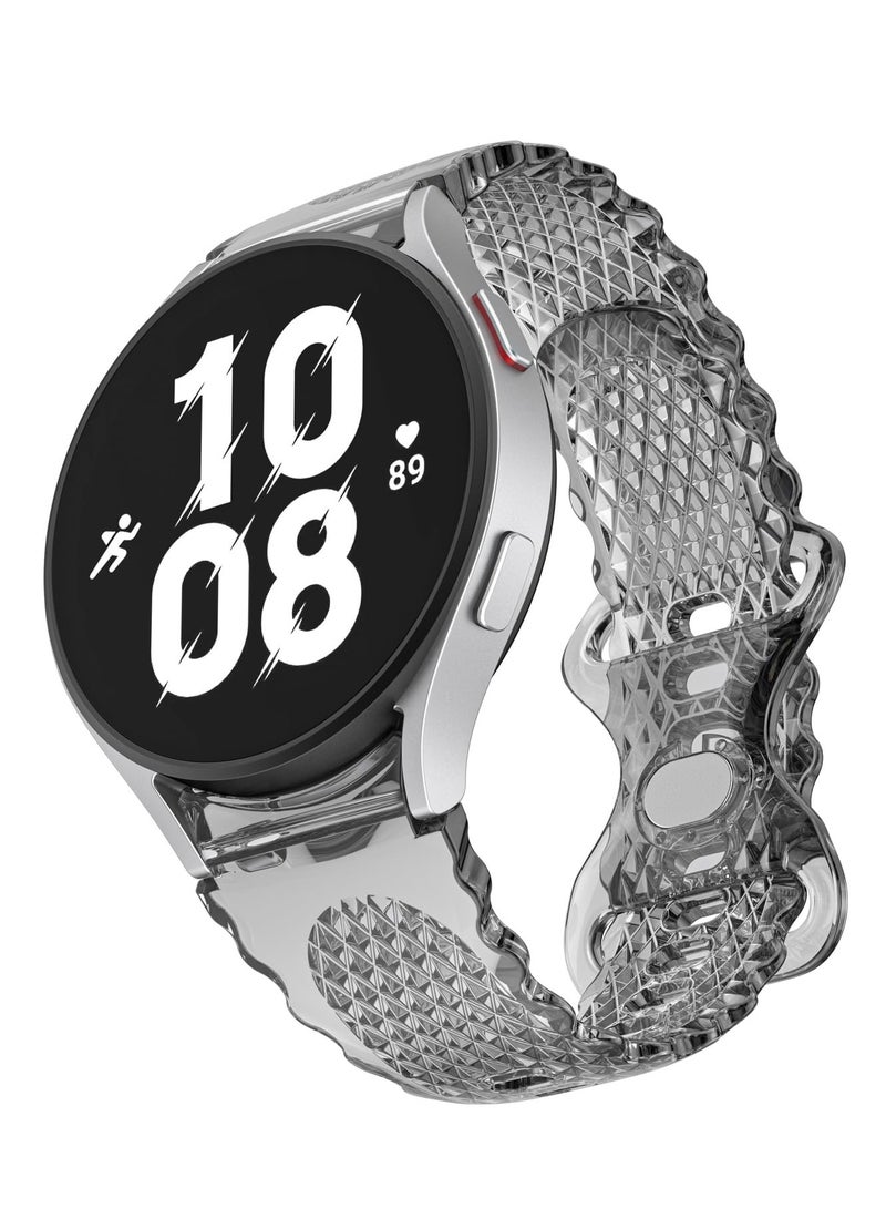 Transparent TPU Strap for Samsung Galaxy Watch 6 5 4 Active 2 Bands 40mm 44mm Replacement 4 Pcs - Image 2