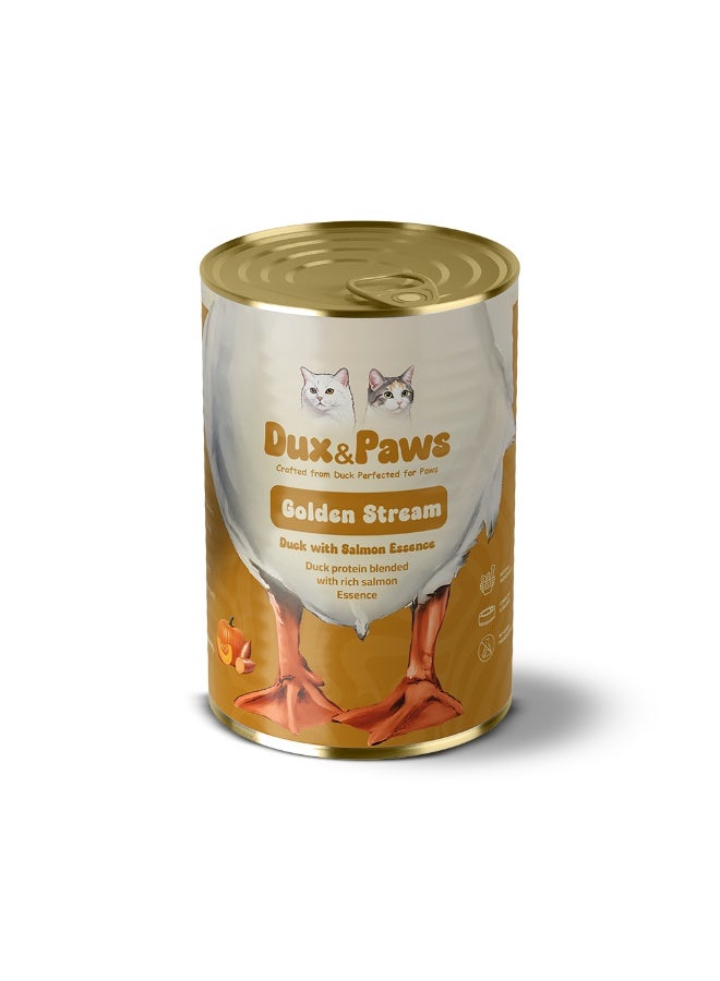 Dux&Paws Golden Stream Premium Duck Pate Wet Cat Food - 400g | Single Protein, Hypoallergenic & Digestive Support | Rich in Taurine, Pumpkin & Sweet Potato. pets food ,cats food - Image 1