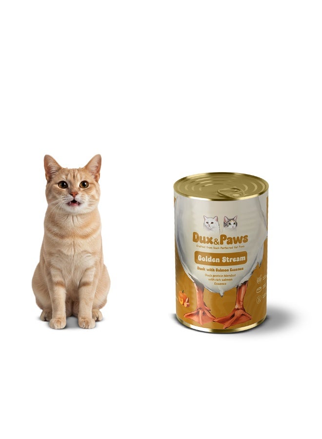 Dux&Paws Golden Stream Premium Duck Pate Wet Cat Food - 400g | Single Protein, Hypoallergenic & Digestive Support | Rich in Taurine, Pumpkin & Sweet Potato. pets food ,cats food - Image 2