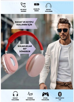 Qasul New Generation P9 Pro Max Wireless 5.0 Bluetooth Over-Ear Headphones with Microphone  - Image 4