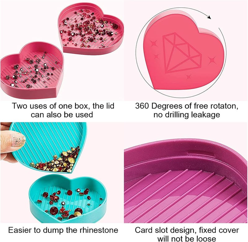 klarako Rhinestone Dotting Pen, Professional Rhinestone Painting Tool Set, Plastic Silicone Bead Sorting Trays Manicure Accessories DIY Tools For Various Crafts Nail Art Creation, Mobile Phone Case(blue) - Image 5