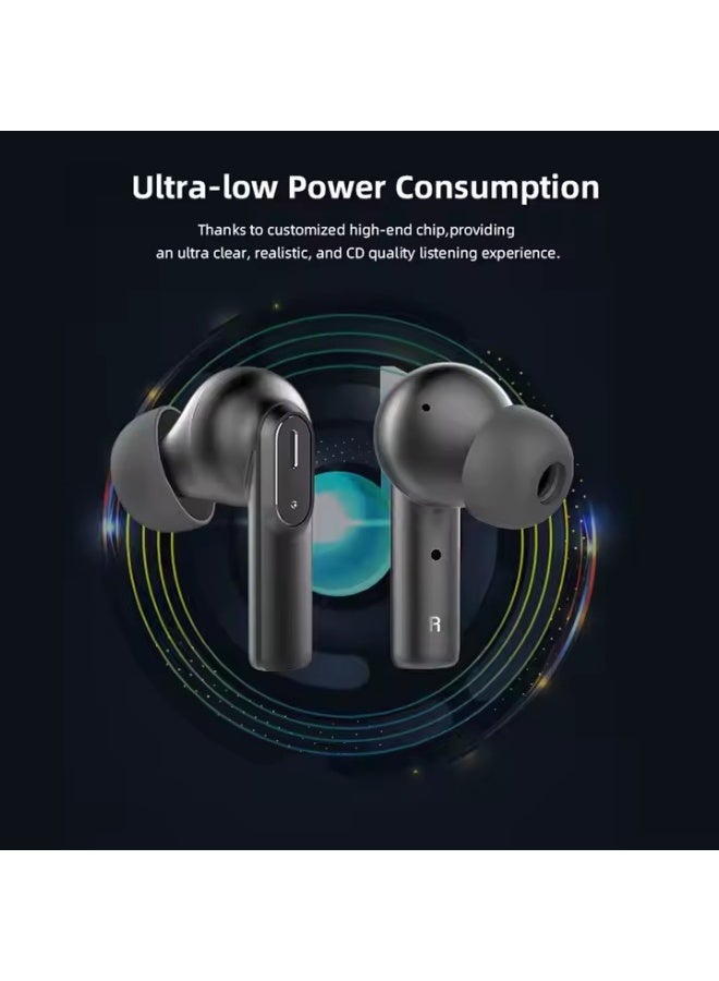 Imiki MT2 Wireless Earbuds – Surround Stereo In-Ear Headphones with 300mAh Charging Case, Low Latency Gaming Mode, Sport Bluetooth Earphones, IPX4 Waterproof – Gunmetal Grey - Image 2