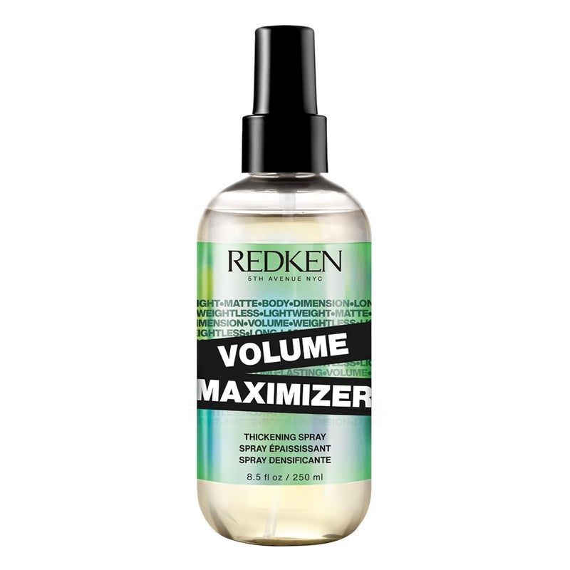 Redken Volume Maximizer Thickening Spray â€“ Weightless Volumizing Spray For All Hair Types, Adds Flexible Volume and Body, For Thicker-Looking Hair - Image 1