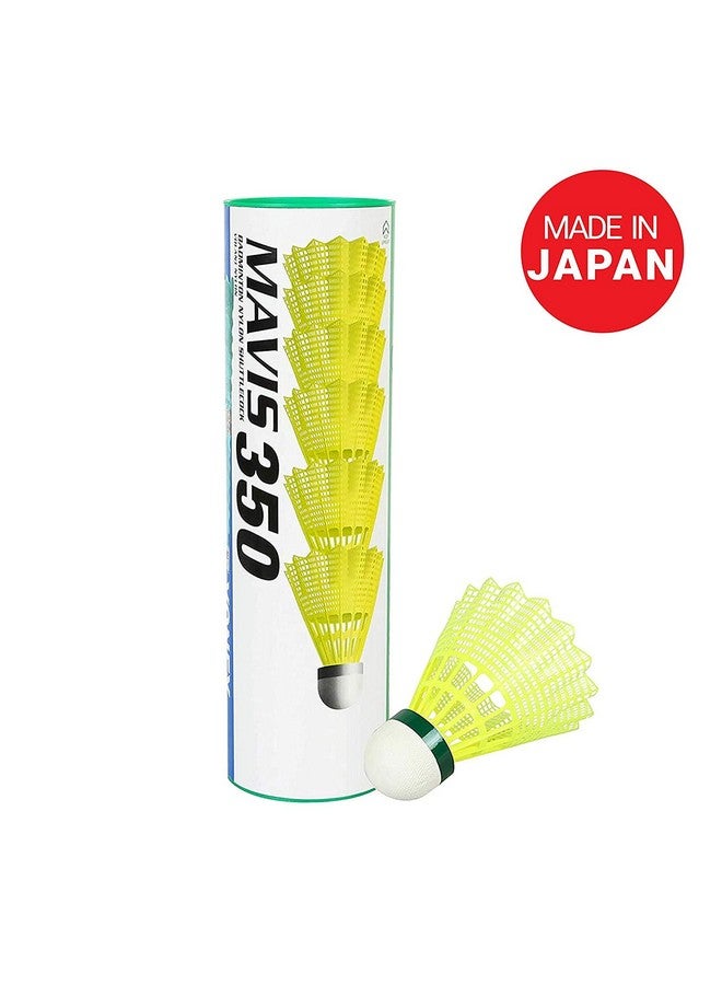 Yonex Mavis 350 Nylon Badminton Shuttlecocks (Yellow Slow Speed) | Durable Performance - Image 2