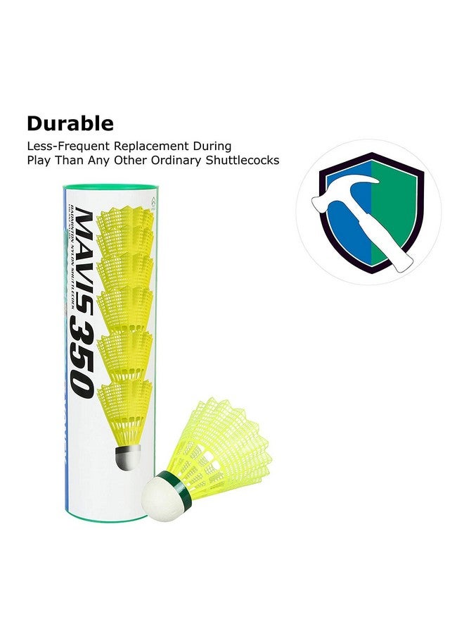 Yonex Mavis 350 Nylon Badminton Shuttlecocks (Yellow Slow Speed) | Durable Performance - Image 5