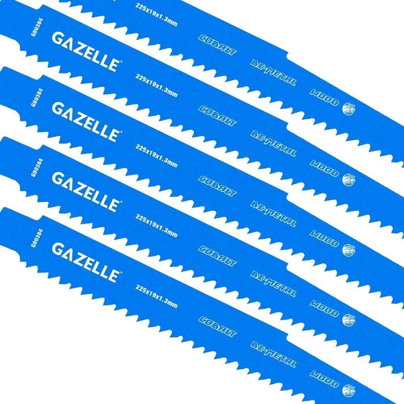 Gazelle Bimetal Reciprocating Blades for Wood - Pack of 5 - Image 3