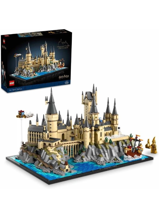 LEGO - LEGO 76419 Harry Potter Hogwarts Castle and Grounds, Model Set Featuring Iconic Locations: Astronomy Tower, Great Hall, Chamber of Secrets & More, Detailed Display Model Kit for Fans and Adults - Image 1