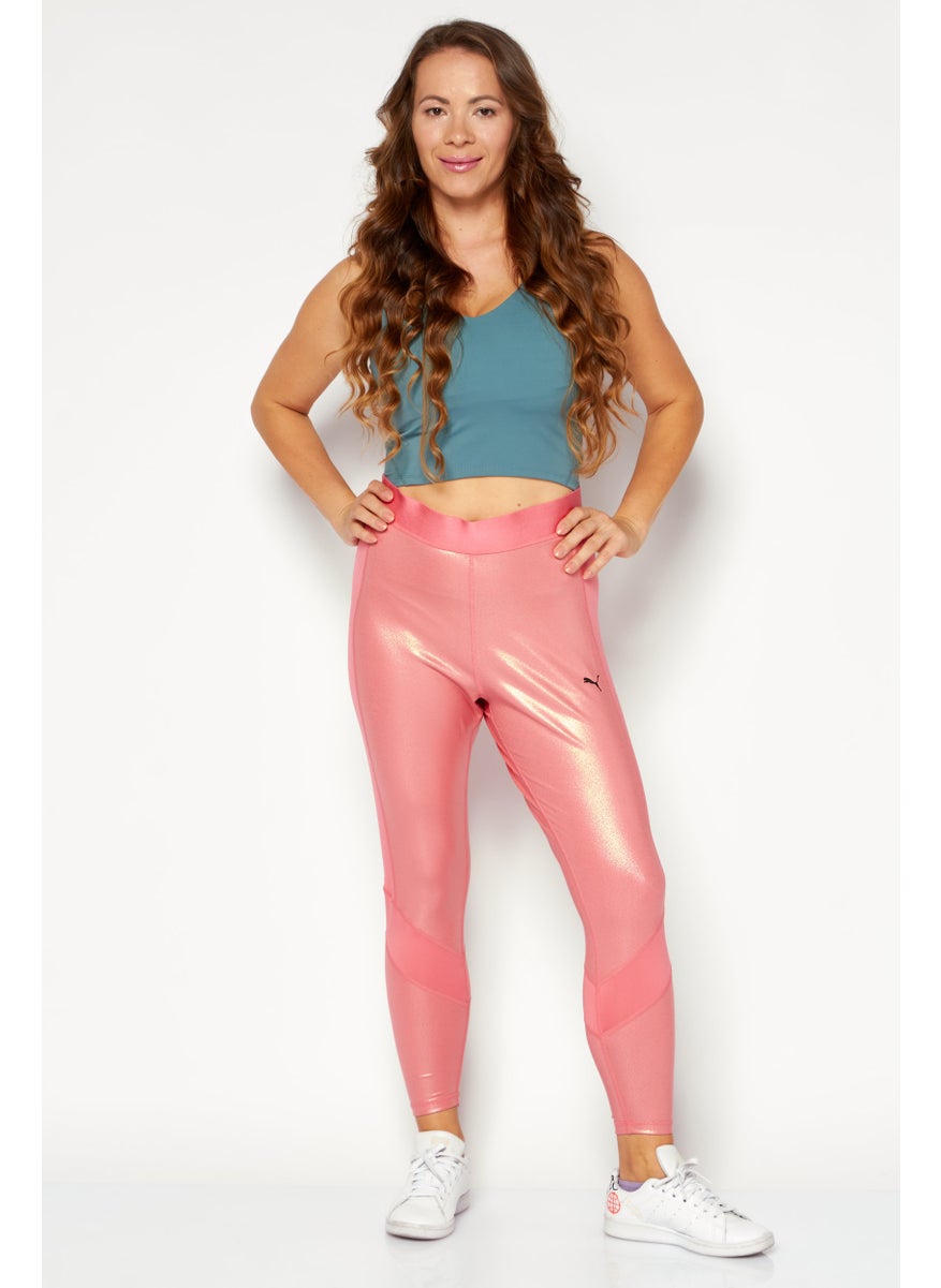 PUMA Women Sportswear Fit 7/8 Training Tight, Pink  - Image 4