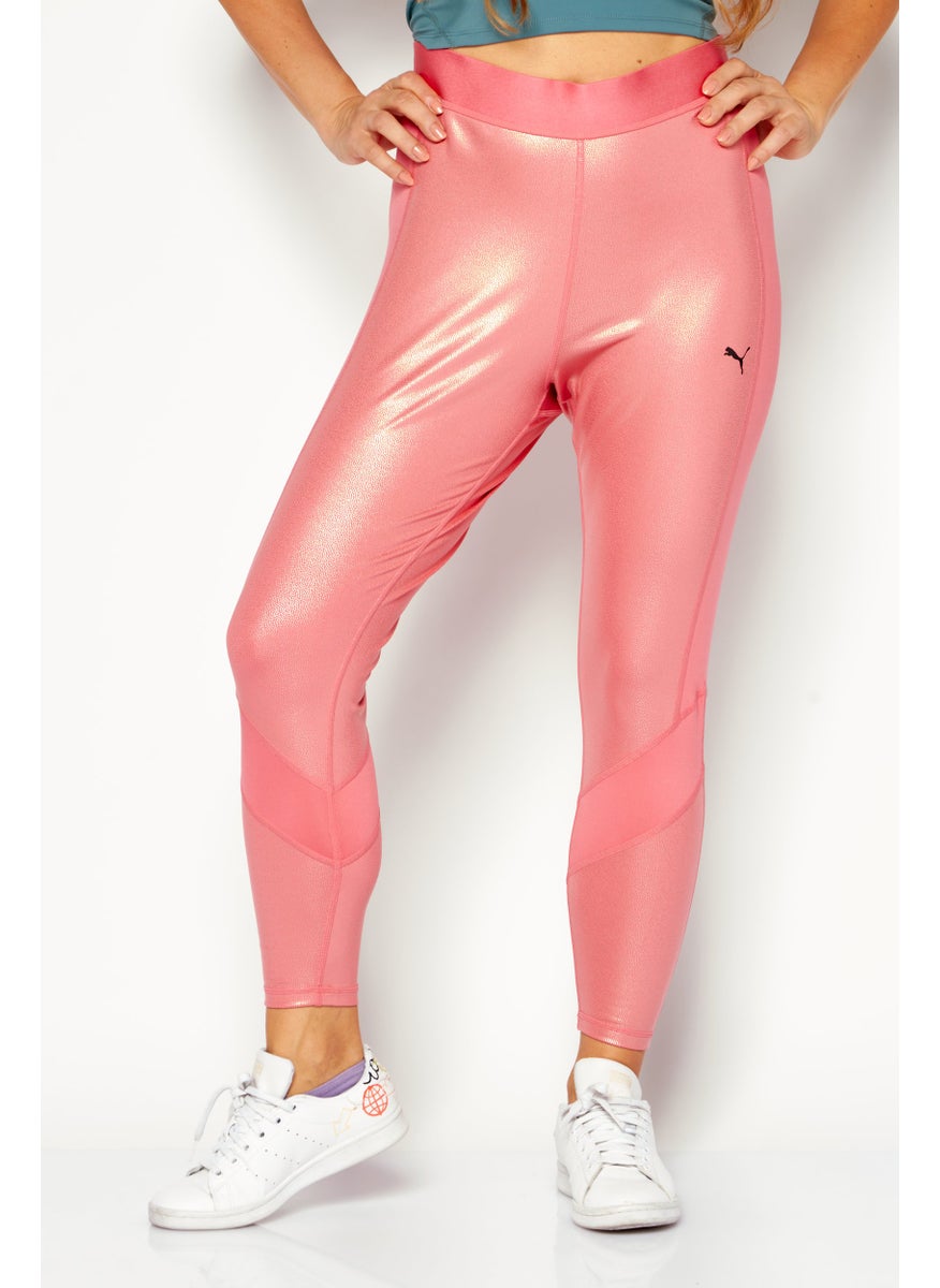 PUMA Women Sportswear Fit 7/8 Training Tight, Pink  - Image 1
