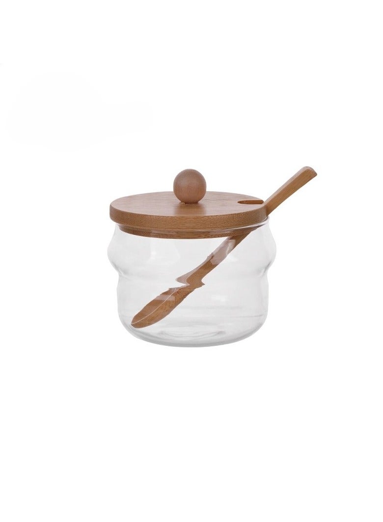 Homesmiths Honey Bee 3 Pieces Multipurpose Airtight Glass Can Food Storage Containers For Kitchen & Pantry - Image 2