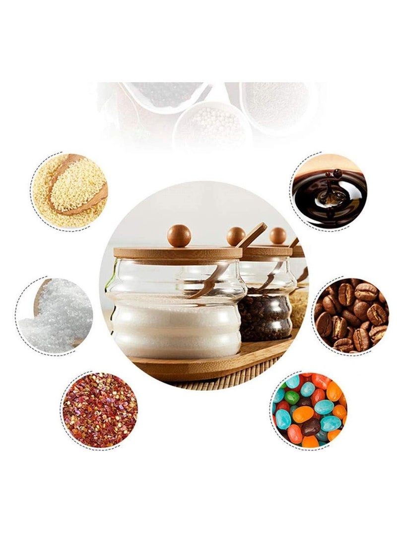 Homesmiths Honey Bee 3 Pieces Multipurpose Airtight Glass Can Food Storage Containers For Kitchen & Pantry - Image 4