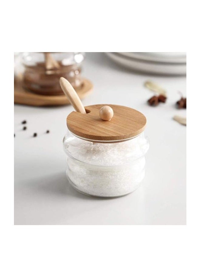 Homesmiths Honey Bee 3 Pieces Multipurpose Airtight Glass Can Food Storage Containers For Kitchen & Pantry - Image 3