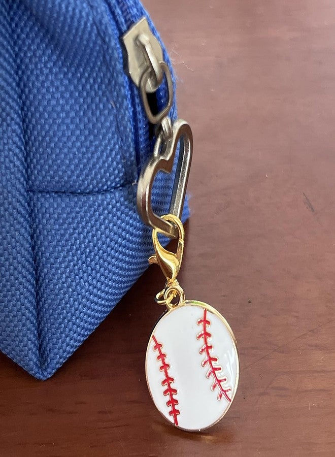 AMOBESTER 5-Pack Baseball Clip on Charms Baseball Charms with Lobster Clasp for Baseball Lover Baseball Jewelry - Image 4