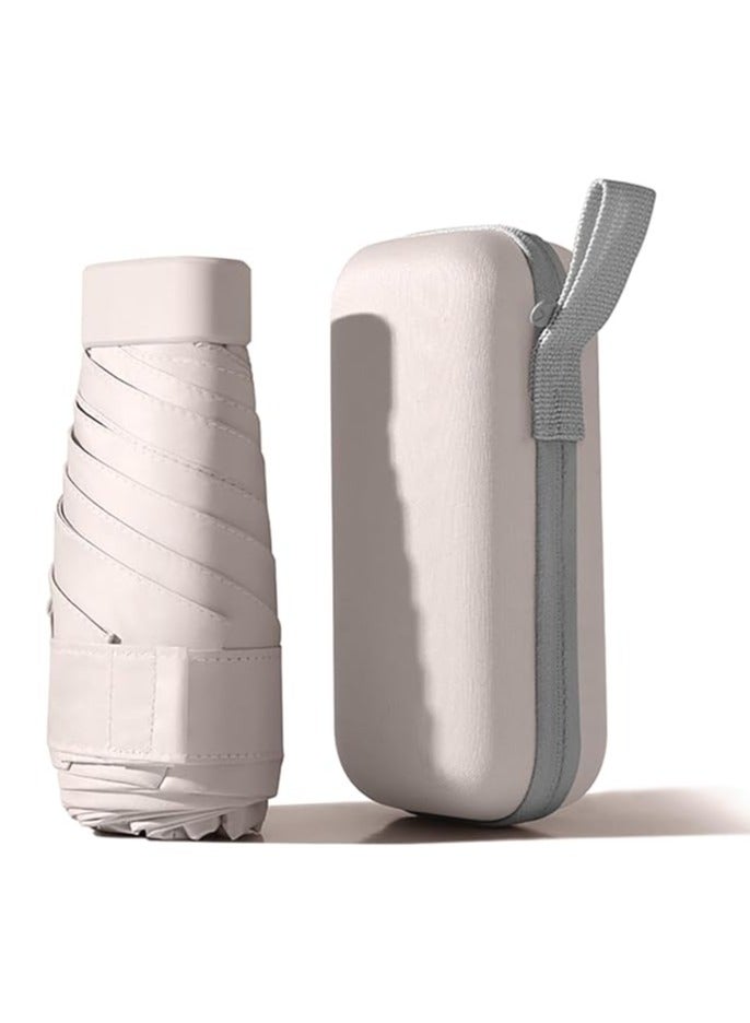 مظلة شمسية صغيرة قابلة للطي ، مظلة صغيرة بالأشعة فوق البنفسجية للشمس والمطر،  خفيفة الوزن وقابلة للحمل،  مقاومة للرياح مع حماية من الأشعة فوق البنفسجية بنسبة 99% للنساء - Image 1