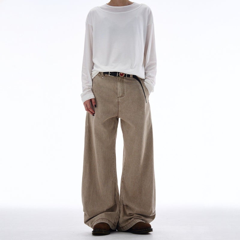 Vintage Classic European-American Design Daily Commute Jeans  Size_S - Image 3