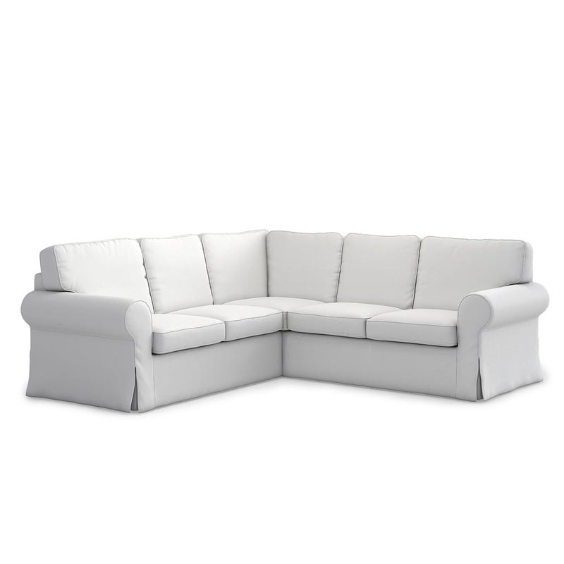 TLYESD TLYESD Ektorp Sectional Sofa Cover Replacement IKEA Ektorp Sectional Cover Ektorp 22 Sofa CoverEktorp Couch Corner Sofa Cover OnlyCool White 
