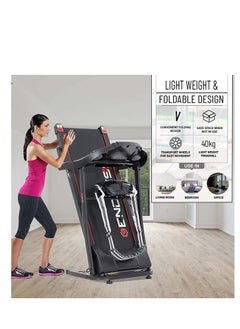 ENDLESS  Star Plus Treadmill with Massager | 3HP Peak Power DC Motor | 10 km/hr Speed | 90kg User Weight Capacity | 410mm Running Area | Foldable, Manual Incline, Speakers & 12 Preset Programs  - Image 3